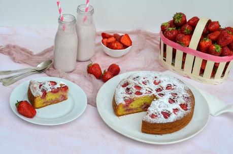 Moelleux aux fraises