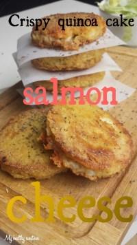 galette quinoa saumon-fromage