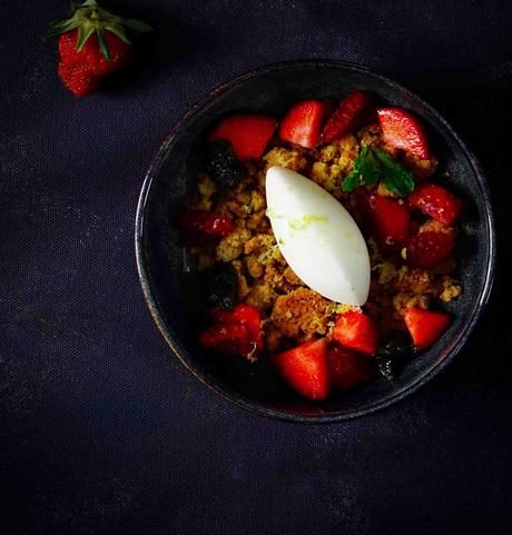 dessert facile , lait concentré Regilait , sans sorbetière , pesto menthe