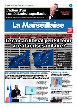 29/05/2020 – La UNE et l’ÉDITO de LA MARSEILLAISE…