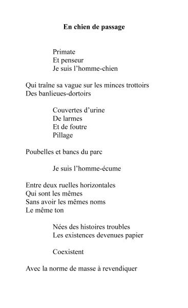 Clément DUGAST, extraits de « derrière la dernière étoile »