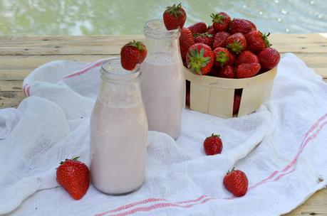 Lait fraises maison