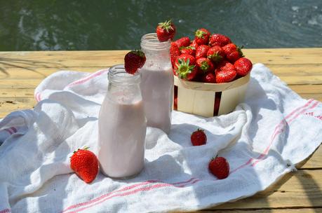 Lait fraises maison Lait fraises maison