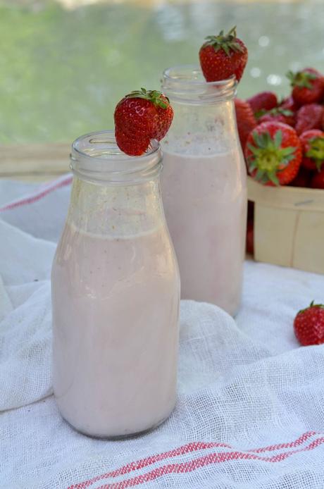 Lait fraises maison