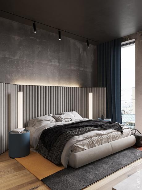 chambre tête de lit boudin tissu boudoir design - blog décoratrice intérieur clem around the corner