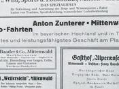 Werbungseite Mittenwald April 1928