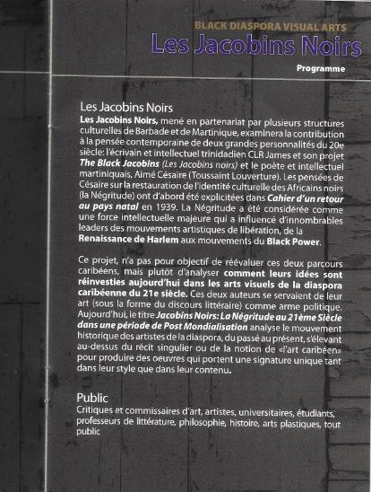 Les jacobins noirs Les Jacobins noirs , Barbade et Martinique 2011