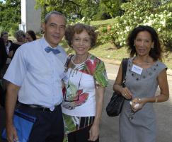 PARCOURS MARTINIQUE L'ART CONTEMPORAIN DANS LA CARAÏBE PARCOURS MARTINIQUE L'ART CONTEMPORAIN DANS LA CARAÏBE, Michel Monrose président de l'AMCA Dominique Brebion présidente de l'Aica Caraïbe du Sud, Suzanne Lampla Trésorière de l'Aica-sc