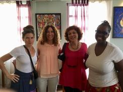 REncontre avec Ingrid Schaffner, Bisi Silva 2016 Ingrid Schaffner en compagnie de Johanna Auguiac, membre de l'Aica sc et Bisi Silva 2016