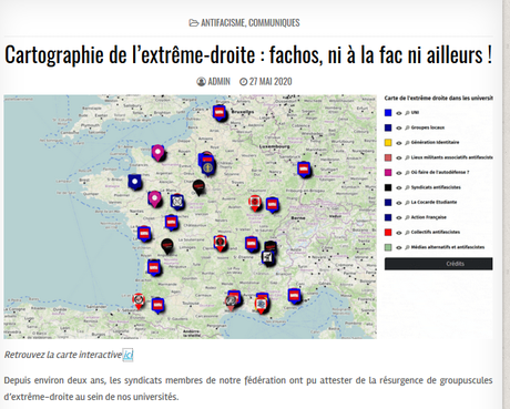 Cartographie de la fachosphère estudiantine : un grand MERCI @SolidairesEtu