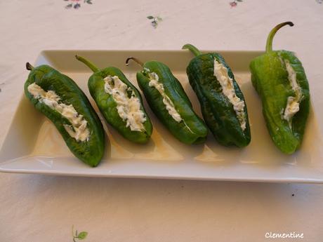 Piments de Padrón farcis