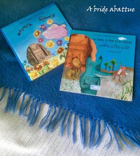 Wasmiya et Le loup, le lion et le renard, deux contes publiés par les Editions du Jasmin