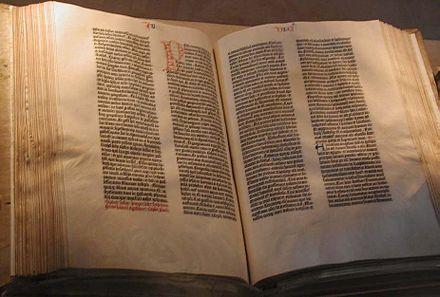 Bible de Gutenberg (exemplaire appartenant à la Bibliothèque du Congrès des États-Unis)