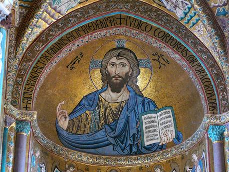 3 Dieu sur le Globe : haut moyen âge Christ_Pantokrator, 1148 Cathedral_of_Cefalu,_Sicily