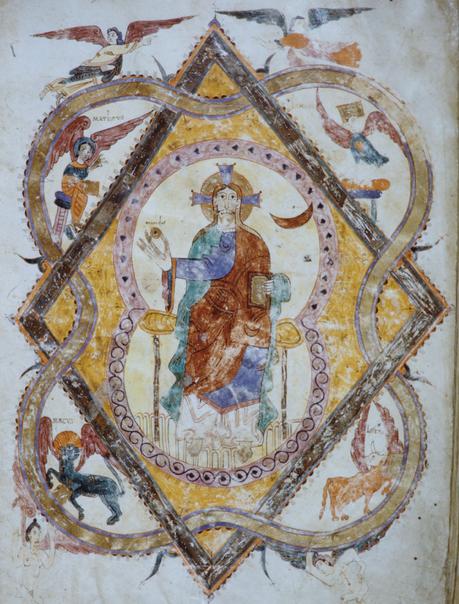 3 Dieu sur le Globe : haut moyen âge Beatus de gerone 975 Folio 2r. Cristo_en_majestad_
