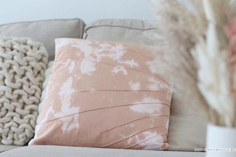 DIY coussin tie and dye