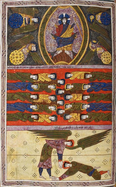 Beatus de Silos 1109 fol 194v Apocalypse 19,1-9 Folio-194v-British Library Add.11695
