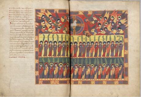 Beatus de saint Sever 1050 ca fol 120v 121r Artiste B MS Lat.8878 BNF gallica