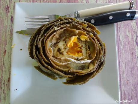 Carciofi con le uova  - Artichauts à l’œuf