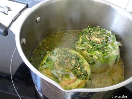 Carciofi con le uova  - Artichauts à l’œuf