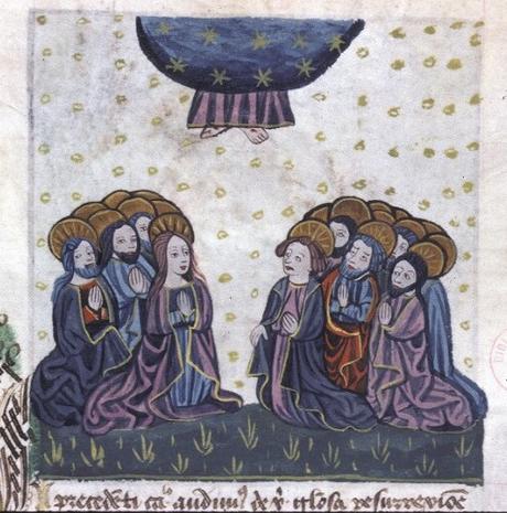 Ascension Speculum Humane salvationis, 1462,1Lyon, BM, 0245 (0177), fol 152v