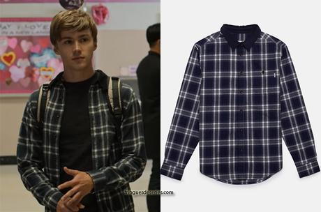 13 REASONS WHY : Alex’s checked shirt with corduroy collar in S4E03