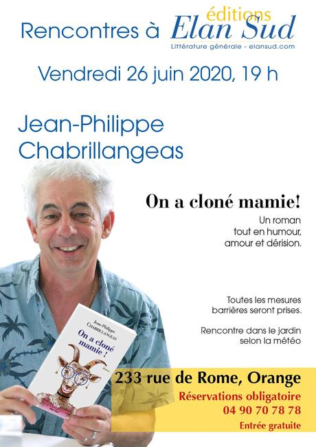Jean-Philippe Chabrillangeas invité à la librairie Elan Sud