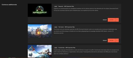 Les map gratuits de Ark