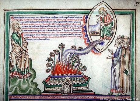 Apocalypse, Angleterre et France, Londres, 1255-60, MS M.524 fol. 21r, Morgan Library.