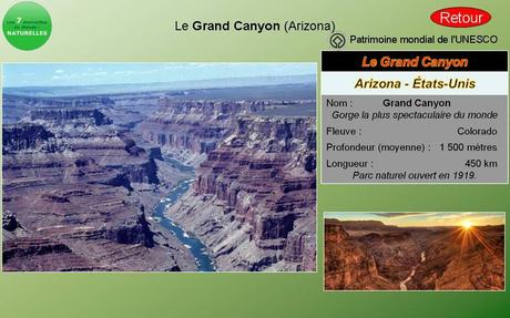 Pays Etrangers - Les 7 merveilles du monde Naturelle