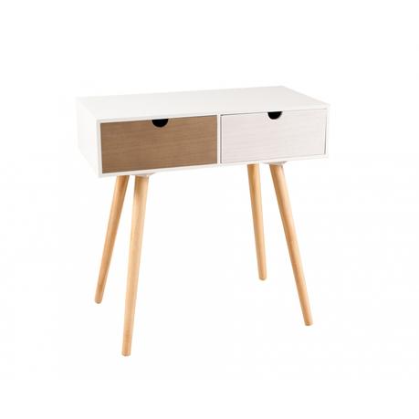meuble scandinave entrée tiroir design pas cher blanc gris bois