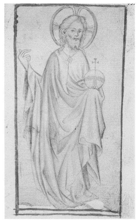 Salvator Mundi 1380-1410 Wiesbaden Hauptstaatsarchiv MS 3004 B10 fol 132r