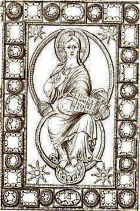 codex-aureus-de-saint-emmeran 870 ca detail Munich, Bayerische Staatsbibliothek christ