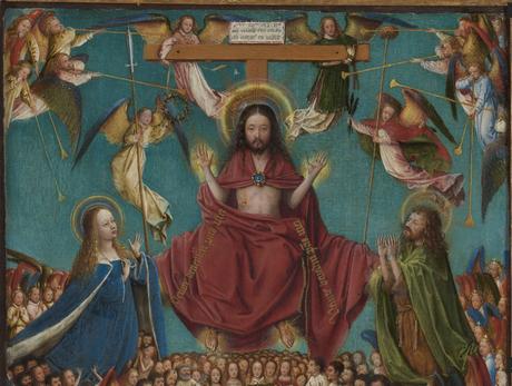 Jugement dernier Van Eyck 1430 MET detail christ