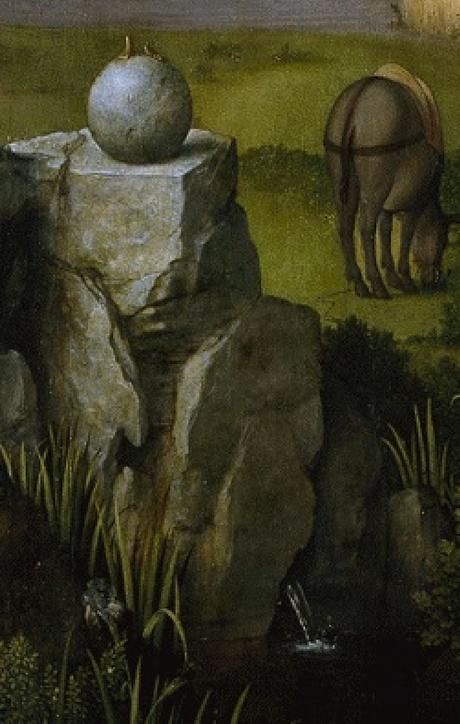 Patinir Repos_fuite_Egypte_1518-20_Prado detail statue