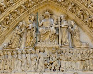 Portail du Jugement dernier, 1220-30, Cathedrale Notre-Dame, Paris complet
