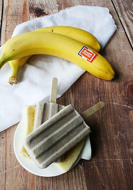 Bâtonnets de glace banane-coco { sans gluten, sans lait, sans œufs }