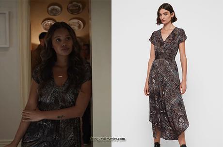 13 REASONS WHY : Jessica’s scarf print dress in S4E05
