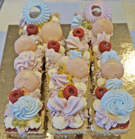 Number cake Framboises et Fruits de la Passion