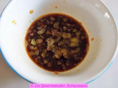 Salade d'épeautre à la vinaigrette à la Rhubarbe (Vegan)