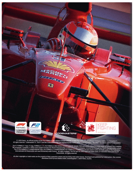 F1 2020 – Le Steelbook de Schumi seulement sur PS4 et chez Amazon