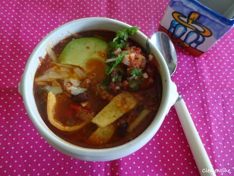 Soupe Tex Mex au poulet Soupe Tex Mex au poulet