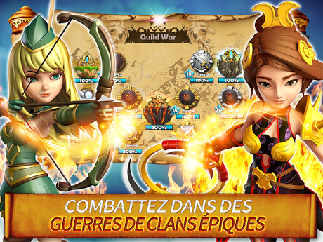 Télécharger Gratuit Hero Sky: Guerres de Clan APK MOD (Astuce) screenshots 5