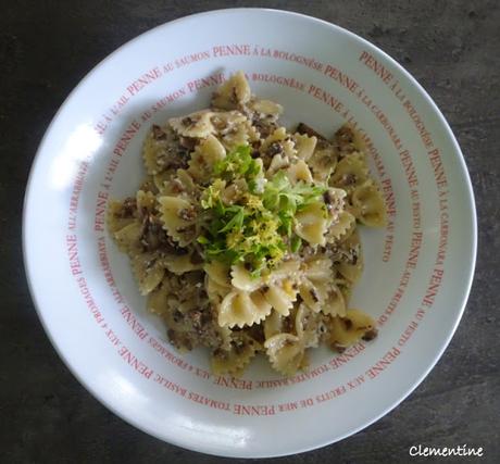 Farfalle aux champignons de Jamie Oliver Farfalle aux champignons de Jamie Oliver