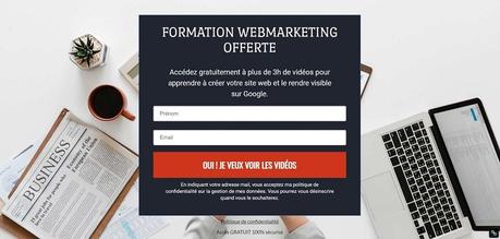 Creer Une Formation : Page Capture