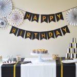 decoration anniversaire dore