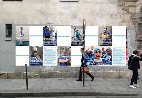 Bel Ami lance à Paris une campagne d’affichage en hommage aux soignants.