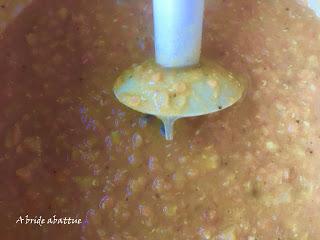 Soupe de lentilles corail