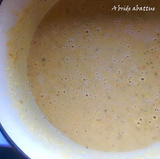 Soupe de lentilles corail
