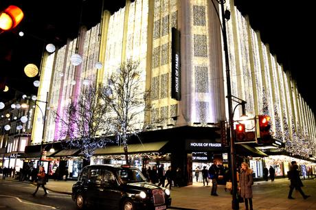 Une balade dans les rues illuminées de Londres…